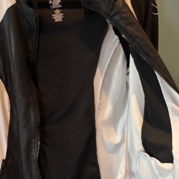 Disney Tim Burton's Zip Long Sleeve M Nightmare Goth Halloween Colorblock Street - Picture 5 of 10